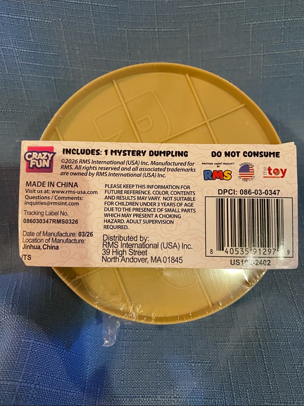 NEW RMS Crazy Fun Mystery Dumpling Bao Bun Squishy Party Confetti collection NWT - Picture 2 of 4